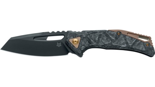 Nóż składany Fox Chronos Dark Matter Fatcarbon, Bronze HW, Black PVD MagnaCut by Stefan Merk (FX-552 ALCF)-1 56056