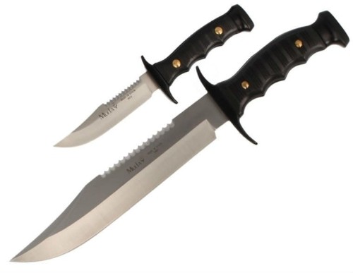 Noże Muela Kangaroo 7221-P 2 szt. Black ABS, Satin 420H-1 56084