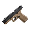 Pistolet na kule gumowe Glock Gen 5 T4E .43 CO2 coyote, zestaw-9 56091