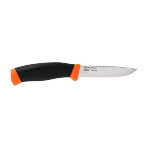 Nóż Morakniv Companion F Serrated pomarańczowy ząbkowany stal nierdzewna pochewka 