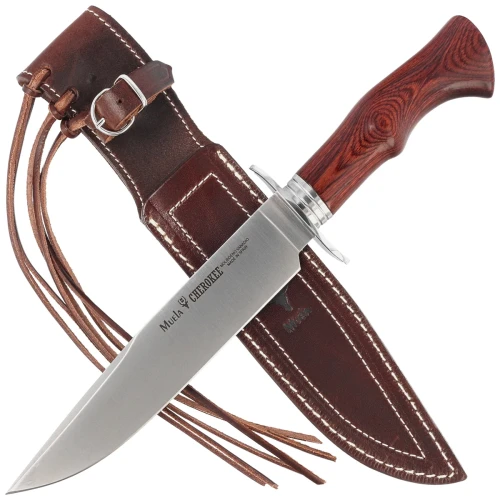Nóż Muela Cherokee-19R Red Pakka Wood, Satin X50CrMoV15-2 56166