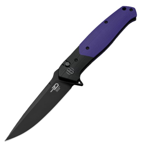 Nóż składany Bestech Swordfish Black/Purple G10, Black PVD 14C28N (BG62C)-1 56171