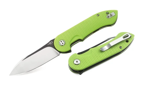 Nóż składany Bestech Torpedo Fluorescent Green G10, Black Stonewashed / Satin D2 (BG17C-2)-1 56176