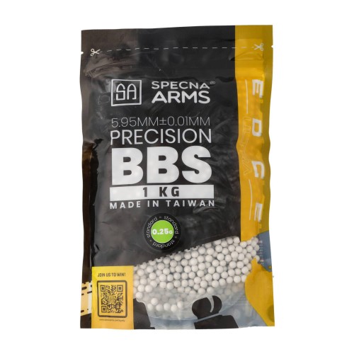 Kulki precyzyjne 0,25g Specna Arms EDGE ULTRA™1 kg białe- 56189