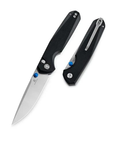 Nóż składany Bestechman Velix Black G10, Stonewashed/Satin 14C28N by Ostap Hel (BMK07A)-1 56211