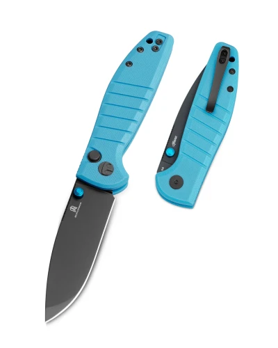 Nóż składany Bestechman Goodboy Jr. Blue G10, Grey PVD D2 by Keanu Alfaro (BMK10D)-1 56217