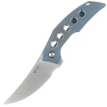 Nóż składany Reate Velocity Blue Titanium, Belt Satin Elmax by Tashi Bharucha-1 56225