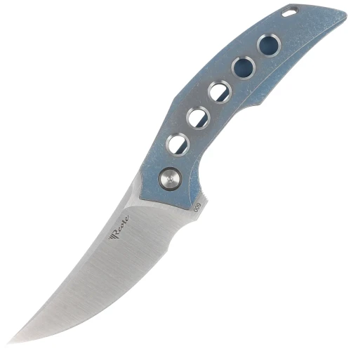 Nóż składany Reate Velocity Blue Titanium, Belt Satin Elmax by Tashi Bharucha-1 56225