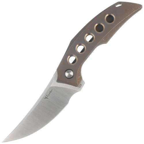 Nóż składany Reate Velocity Bronze Titanium, Belt Satin Elmax by Tashi Bharucha-1 56226
