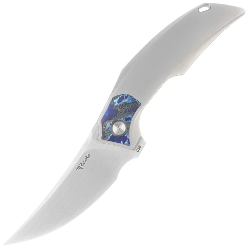 Nóż składany Reate Velocity Gray Titanium/Zircuti, Hand Satin Elmax by Tashi Bharucha-1 56227