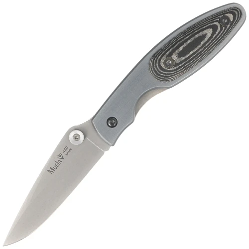 Nóż składany Muela KMC-7M Gray Aluminium/Black Micarta, Satin 440C-1 56276