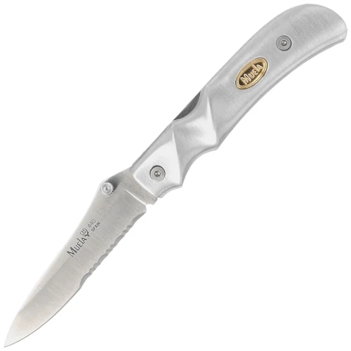 Nóż składany Muela AL-8S Gray Aluminium, Satin X50CrMoV15-1 56277