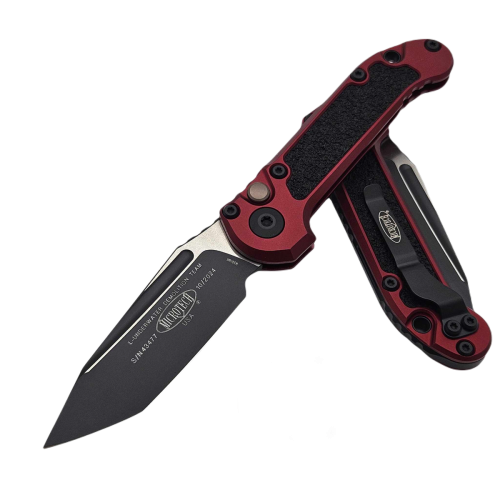 Nóż automatyczny Microtech LUDT T/E Gen III Merlot Aluminium/3M, Black M390MK by Tony Marfione (1136-1MR)-1 56292