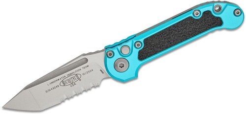 Nóż automatyczny Microtech LUDT T/E Gen III Turquoise Aluminium/3M, Stonewashed P/S M390MK by Tony Marfione (1136-11TQ)-1 56293