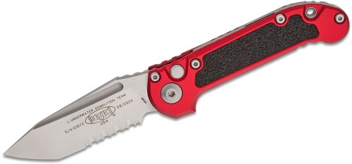 Nóż automatyczny Microtech LUDT T/E Gen III Red Aluminium/3M, Stonewashed P/S M390MK by Tony Marfione (1136-11RD)-1 56294