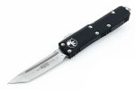 Nóż automatyczny OTF Microtech UTX-85 T/E Black Aluminium, Stonewashed M390 (233-10)