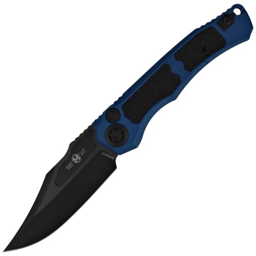 Nóż automatyczny Heretic Wraith V4 Auto Blue Aluminium/3M, Black DLC MagnaCut by Tony Marfione Jr. (H002-6A-BLU)-1 56338