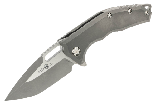 Nóż składany Heretic Medusa Manual T/E Battleworn Gray Titanium, Battleworn MagnaCut by Tony Marfione Jr. (H009-5A-TIBATTLE)-1 56348