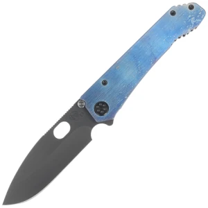 Nóż składany Medford 187 DP Brushed/Flamed Titanium ''Galaxy'', Black HW, Brsh/''Galaxy'' Clip, DLC D2 by Greg Medford (MK002DPD-03PV-TPCF-Q4)