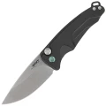 Nóż automatyczny Medford Smooth Criminal Auto Black Aluminium, Green HW/Clip, Tumbled S45VN by Greg Medford (MKA0394TQ-42AB-T4C4-Q4)-1 56359