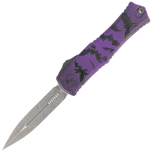 Nóż automatyczny OTF Microtech Hera II Mini D/E Signature Bats Aluminium, Satin M390MK by Tony and Sean Marfione (1702M-1HWBAS)-1 56360