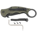 Nóż składany Fox The Dart Karambit OD Green G10, Black Idroglider N690 by Doug Marcaida (FX-597 OD)-2 56364