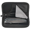 Nóż składany Bestech Prydwen Dark Grey Titanium/Blue Marbled Carbon Fiber, Bead Blasted/Satin MagnaCut by Kombou (BT2409C)-3 56370