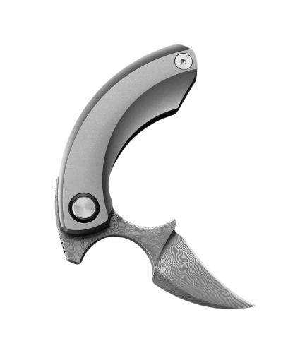 Nóż składany Bestech Strelit Grey Titanium, Damascus by Ostap Hel (BT2103G)-1 56377