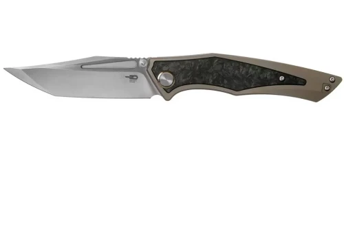 Nóż składany Bestech Togatta Grey Titanium/Marble Carbon Fiber, Satin M390 by Koens Craft (BT2102F)-1 56379