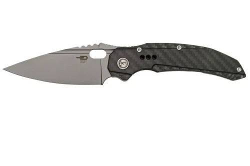 Nóż składany Bestech Exploit Grey Titanium/Carbon Fiber, Stonewashed CPM S35VN by Todd Knife and Tool (BT2005F)-1 56382