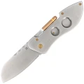 Nóż składany i do cygar Midgards Messer Doublecut Gray Aluminium/Red G10, Satin 14C28N by Ralf Buchinger (MM015)-1 56413