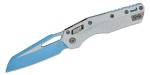 Nóż składany Microtech MSI S/E White Tri-Grip Polymer, Sky Blue M390MK by Tony Marfione (210T-1PMCWH-Y7)