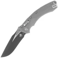 Nóż składany Microtech Amphibian Ram-Lok S/E Fluted Natural Clear Aluminium, Black M390MK by Tony Marfione (137RL-1FLNC)-1 56422