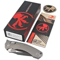 Nóż składany Microtech Amphibian Ram-Lok S/E Fluted Natural Clear Aluminium, Black M390MK by Tony Marfione (137RL-1FLNC)-3 56422