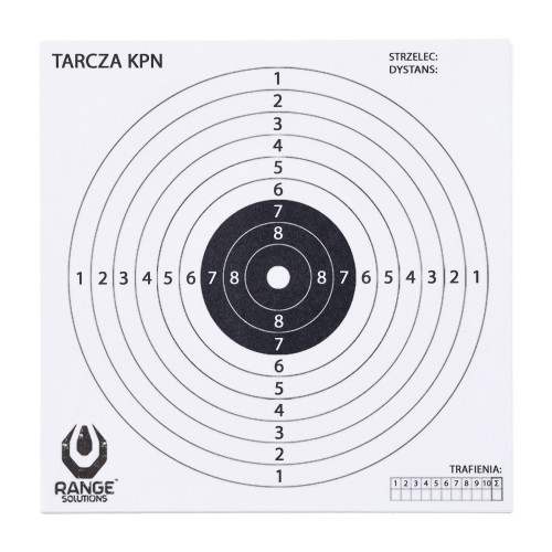 Tarcze Range Solutions KPN do wiatrówki 14x14cm 100szt- 56464