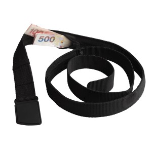 Pasek antykradzieżowy ze schowkiem Pacsafe CashSafe czarny