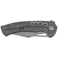Nóż składany WeKnife Swiftfin Tiger Stripe Titanium, Damasteel Thor (WE23051-DS1)-2 56540