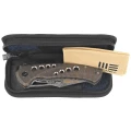 Nóż składany WeKnife Swiftfin Tiger Stripe Titanium, Damasteel Thor (WE23051-DS1)-3 56540