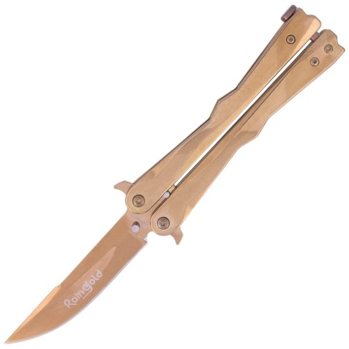 Nóż składany motylek Martinez Albainox Balisong, RainGold Finish (02165)-1 56567