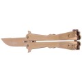 Nóż składany motylek Martinez Albainox Balisong, RainGold Finish (02165)-5 56567