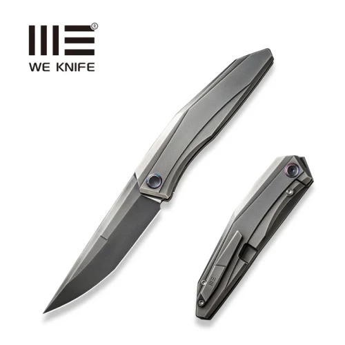 Nóż składany WeKnife Cybernetic LE No 038/207 Polished Gray Titanium, Polished Gray CPM 20CV (WE22033-6)-1 56570