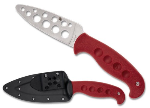 Nóż treningowy Spyderco Temperance Sprint Run Red FRN, Satin 420J2 by Sal Glesser (FB05TRD)-1 56643
