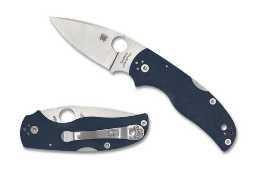 Nóż składany Spyderco Native 5 Cobalt Blue G10, Satin CPM SPY27 by Sal Glesser (C41GPCBL5)-1 56644