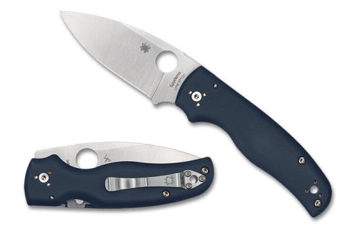 Nóż składany Spyderco Shaman Cobalt Blue G10, Satin CPM SPY27 by Sal Glesser (C229GPCBL)-1 56645