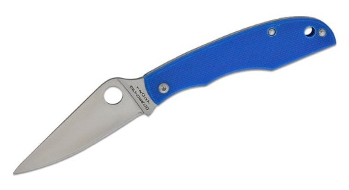 Nóż składany Spyderco Grasshopper Blue G10, Satin 12C27 (C138GBLP)-1 56658