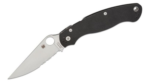 Nóż składany Spyderco Military 2 Black G10, Satin CPM S30V by Sal, Eric Glesser (C36GPS2)-1 56669