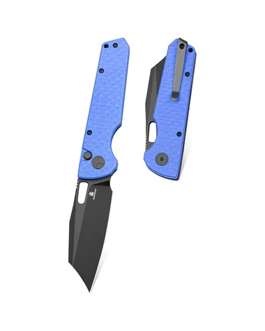 Nóż składany Bestechman Guardian Blue G10 w/ Carbon Fiber Pattern, Black PVD D2 (BMK11G)-1 56722