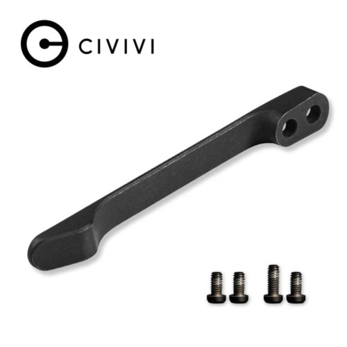 Klips i zestaw śrub Civivi Black Titanium do WE i Civivi (T003D)-1 56785