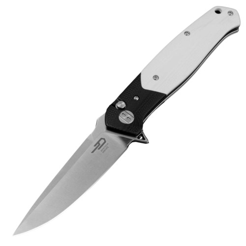 Nóż składany Bestech Swordfish Black/White G10, Satin 14C28N (BG62B)-1 56792