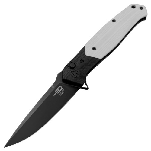 Nóż składany Bestech Swordfish Black/White G10, Black PVD 14C28N (BG62A)-1 56793